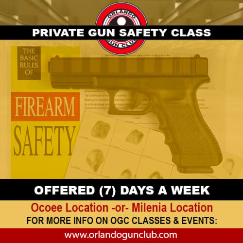 Private Gun Safety Class (Non-Shooting)